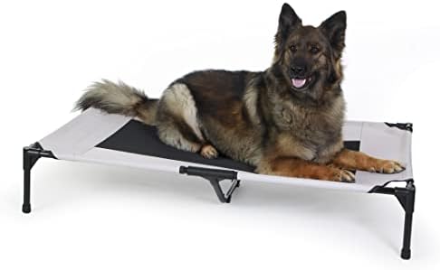 K&H Outdoor Elevated Dog Bed for Large & X-Large Pets, Taupe, XL 50x32in by KHPetProducts