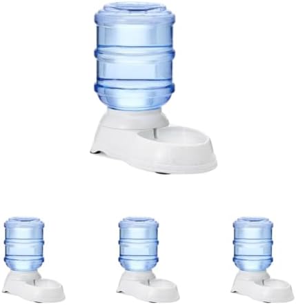 Amazon Basics Gravity Pet Water Dispenser for Cat and Dog, Easy to Clean, 135.3fl.oz Capacity, Small (Pack of 4) by AmazonBasics