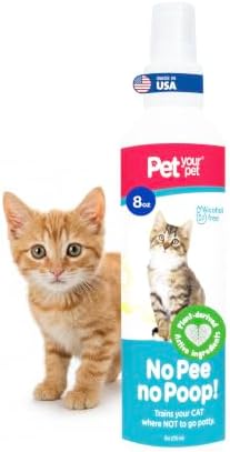 Cat Potty Training Spray No Pee No Poop, 8 Fl Oz by PETYOURPET