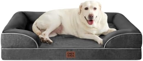EHEYCIGA Orthopedic XXL Dog Bed, Waterproof Washable XL Big Pet Bed 46" by EHEYCIGA