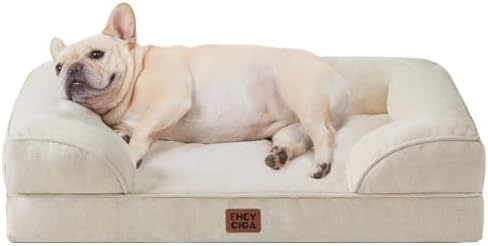 EHEYCIGA Orthopedic Small Dog Bed, Waterproof Memory Foam Washable Pet Beds by EHEYCIGA