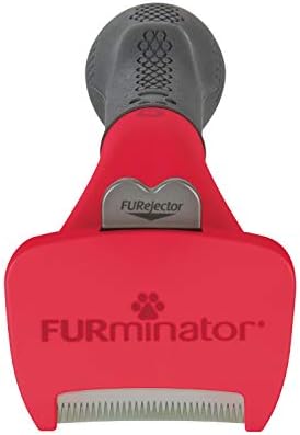 FURminator Undercoat deShedding Tool for Small Dogs – Long Hair, red/Grey (P-92979) - Image 6