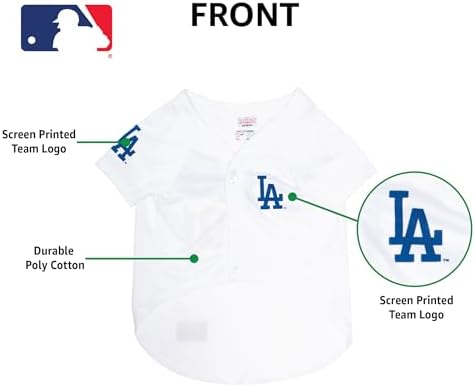 Official MLB Los Angeles Dodgers Pet Jersey for Dogs & Cats, Size Large - Stylish Baseball Jersey for Your Furry Fan- Show Off Team Spirit with The Perfect Fan Apparel Gear for Pet, Dog & Cat - Image 5