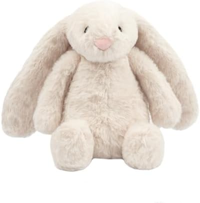 Best Pet Supplies Bunny Buddy Squeaky Plush Dog Toy - Beige, Medium by BestPetSuppliesLLC