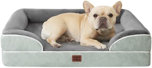 EHEYCIGA Orthopedic Dog Bed Medium Size Dog, Waterproof Washable Pet Beds by EHEYCIGA