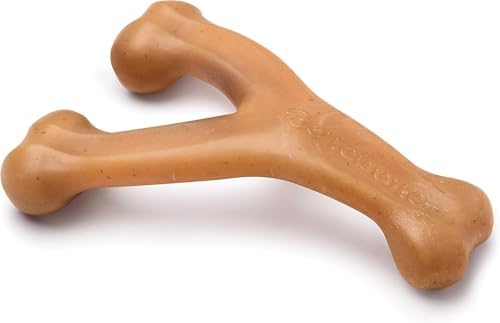 Benebone Wishbone Dog Chew Toy for Aggressive Chewers, Large, Real Chicken by Benebone