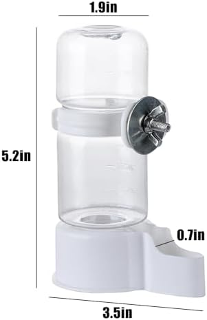 Pet Bird Cage Feeder, Water Dispenser for Cage, Bird Cage Suspended Automatic Pet Water Feeder, Parrot Feeders for Parakeet Budgie Cockatiel Lovebirds Canary Finch - Image 3
