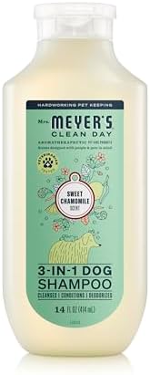 MRS. MEYER'S Clean Day 3 in 1 Dog Shampoo, Sweet Chamomile Scent, 14oz by MrsMeyers