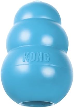KONG Puppy, Natural Rubber Teething Chew Toy, for Small Puppies, Blue by KONG