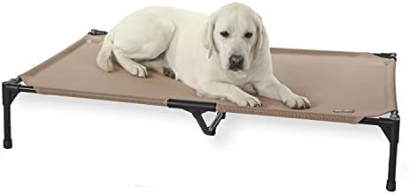 K&H Outdoor Elevated Dog Bed for Large & Extra-Large Pets, Tan, XL 50x32in by KHPetProducts