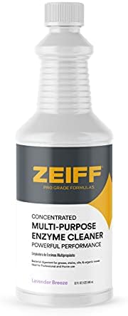 Zeiff Pro-Grade Multi-Purpose Probiotic Enzyme Cleaner - Pet Stain and Odor Remover, Drain Cleaner - Powerful Cleaning & Odor Eliminating Formula For Professional & Home Surfaces - 32 Ounce by Zeiff