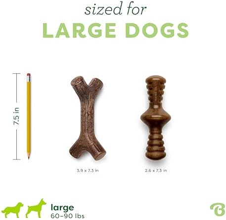 Benebone Maplestick/Zaggler Durable Dog Chew Toys, Dog Bones, 2 Count, Large (Pack of 6) - Image 4
