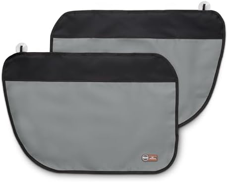 K&H Car Door Protector for Dogs, 2 Pack, 27x19in Gray by KHPetProducts