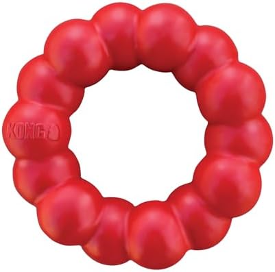 KONG Ring, Natural Rubber Chew Toy for Dental Health, for Small/Medium Dogs by KONG