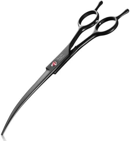 JASON Curved Dog Grooming Scissor - 7" Professional Down-curved Shears by JASONSCISSORS