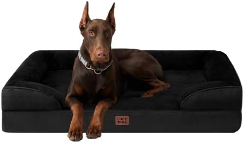 EHEYCIGA Orthopedic XXL Dog Bed, Waterproof Washable XL Big Pet Bed 48" by EHEYCIGA