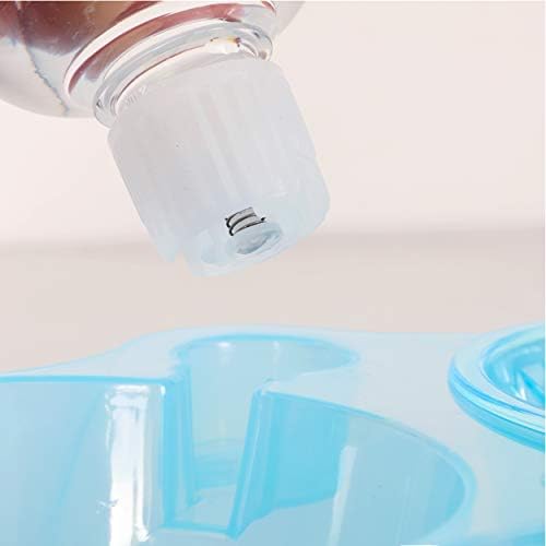 Slow Feeder Bowl, Elevated, Double Transparent for Cats, Small Dogs, Pet Automatic Water Feeder with Water Bottle - Image 3