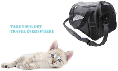 ZaneSun Cat Carrier,Soft-Sided Pet Travel Carrier for Cats,Dogs Puppy Comfort Portable Foldable Pet Bag Airline Approved (Medium-Black) - Image 6
