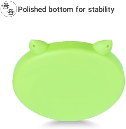 Bifeaw Slow Feeder Cat Bowl, Easy to Clean Silicone Bowl, Ideal for Dry and Wet Food (Orange and Cyan) - Image 6