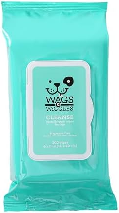 Wags & Wiggles Hypoallergenic Dog Wipes, Fragrance-Free, 100 Count by iHerb