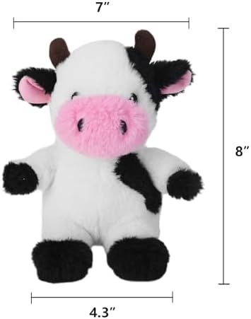 Blnboimrun Dog Toys Puppy Toys Interactive Dog Toys for Small Medium Large Dogs, Squeaky Dog Chew Toys to Keep Them Busy, Plush Dog Toy with Crinkle Paper Stuffed (Cow) - Image 4