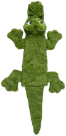 Best Pet Supplies 2-in-1 Stuffless Squeaky Dog Toy - Alligator, Small by BestPetSuppliesLLC