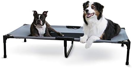 K&H Outdoor Elevated Dog Bed for Large & Extra-Large Pets, Gray, XL 50x32in by KHPetProducts