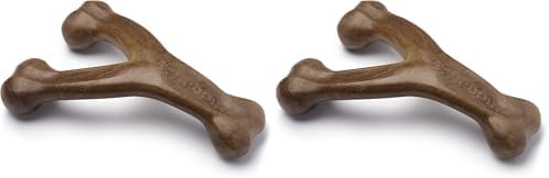 Benebone Wishbone Dog Chew Toy for Aggressive Chewers | Real Bacon Flavor | Made in USA | Giant Size | Pack of 2 by Benebone
