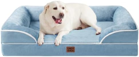 EHEYCIGA Orthopedic XXL Dog Bed, Waterproof Washable XL Big Pet Bed 46" by EHEYCIGA