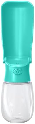 WePet Foldable Portable Dog Water Bottle Puppy Water Dispenser with Drinking Feeder, 12 OZ, High-Temperature Resistant Leak Proof for Pets Outdoor Walking, Hiking, Travel, Food Grade Plastic BPA Free by WePet