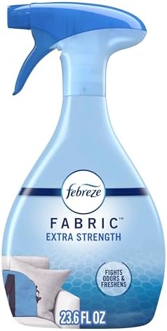 Febreze Fabric Spray Air Freshener, Odor-Fighting Fabric Refresher, Sneaker Balls Alternative, Couch Cleaner, Linen Spray, Multi-Use, Extra Strength Scent, 23.6 fl oz by Febreze