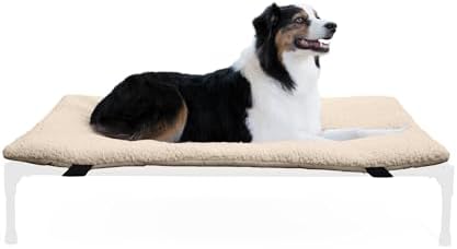 K&H PET PRODUCTS Original Pet Cot Microfleece Pad - Tan, Large 30 X 42 Inches by KHPetProducts