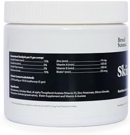 Skin and Coat Supplement Powder for Large Dogs- Anti Allergy Treatment and Itching Relief- with Vitamins A, E and Biotin - Care Products and Shedding Control Supplements for Itchy Pets - Image 5