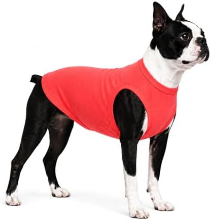Pet Clothes Dog Clothing Blank T-Shirt Tanks Top Vests for Small Middle Large Size Dogs 100% Cotton Dog Summer Vest Classic (XL, Lobster Pink) by lovelonglong