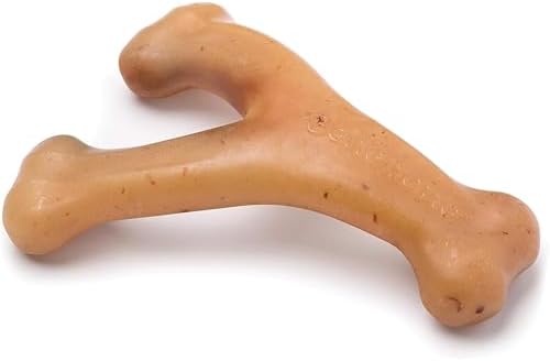 Benebone Wishbone Dog Chew Toy for Aggressive Chewers, Real Chicken, Small by Benebone