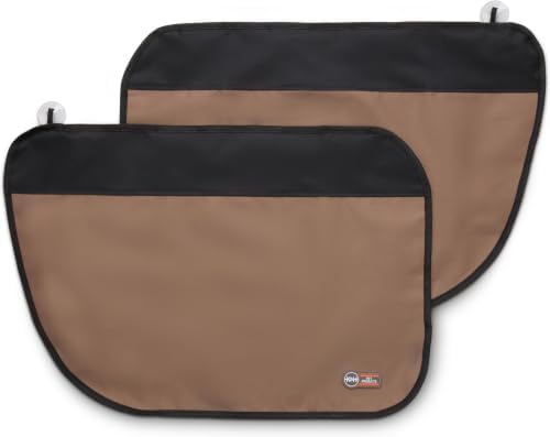 K&H Pet Products Car Door Protector for Dogs, 2 Pack Waterproof Interior Pet Car Door Protector from Dog Scratching, Stay Put Cover Design, Fits Most Vehicles, Washable - 27 x 19in Tan (Pack of 6) by KHPetProducts