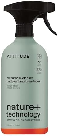 ATTITUDE All Purpose Cleaner Spray, EWG Verified, Orange & Sage, 26 fl oz by ATTITUDE