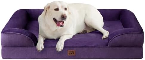 EHEYCIGA Orthopedic XXL Dog Bed, Waterproof Washable XL Big Pet Bed 46" by EHEYCIGA