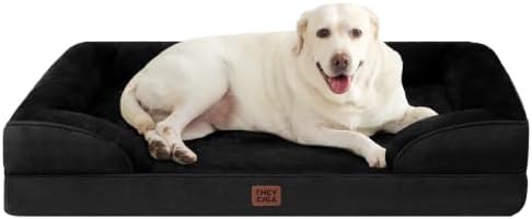 EHEYCIGA Orthopedic XXL Dog Bed, Waterproof Washable XL Big Pet Bed 46" by EHEYCIGA