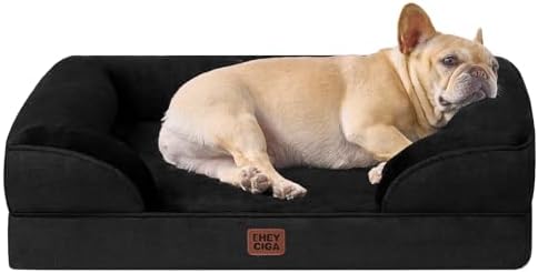 EHEYCIGA Orthopedic Dog Bed Medium Size Dog, Waterproof Washable Pet Beds by EHEYCIGA