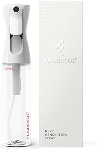 FLAIROSOL Original Continuous Mister Spray Bottle, 10.1oz, Clear/Pink by Flairosol