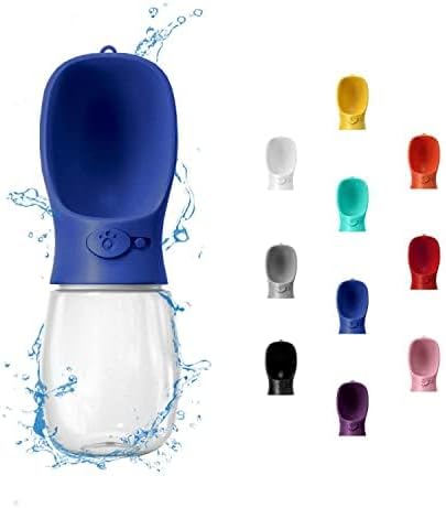 WePet Portable Dog Water Bottle, 12 OZ, Leak Proof Puppy Water Dispenser with Drinking Feeder for Pets Outdoor Walking, Hiking, Travel, Food Grade Plastic by WePet