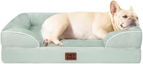 EHEYCIGA Orthopedic Small Dog Bed, Waterproof Memory Foam Washable Pet Beds by EHEYCIGA
