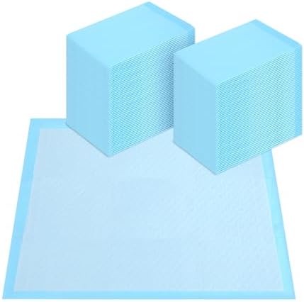 FluffyDream Super Absorbent Waterproof Dog and Puppy Pet Training Pad, Housebreaking Pet Pad,Blue (22"x22" (50PCS)) by FluffyDream