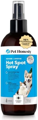 Pet Honesty Hot Spot Spray for Dogs & Cats with Aloe Vera, 4oz by PetHonesty