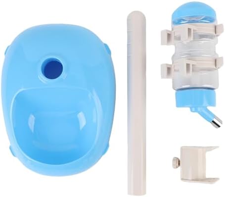 Pet Standing Water Dispenser, Adjustable Height Dog Water Bottle, with Food Feeder Bowl for Small Dogs Cats (Blue) - Image 6