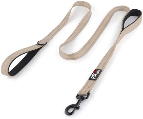 Plutus Pet Double Handle Dog Leash, 5 FT Long, for Medium Large Dogs by PLUTUSPET