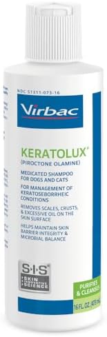Keratolux (Piroctone Olamine) Medicated Shampoo for Dogs and Cats by Virbac