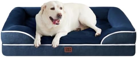 EHEYCIGA Orthopedic XXL Dog Bed, Waterproof Washable XL Big Pet Bed 46" by EHEYCIGA