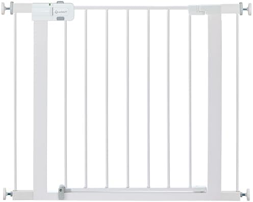 Safety 1st Easy Install Walk Thru Baby Gate for Doorway With Door, Dog Gates, Fits 29"-38", Easy Install 28" Tall, White by Safety1st